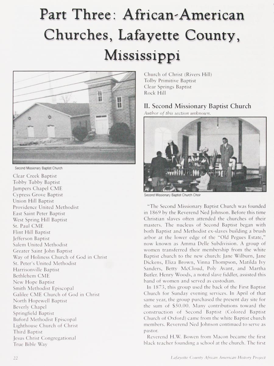 African American History Project page